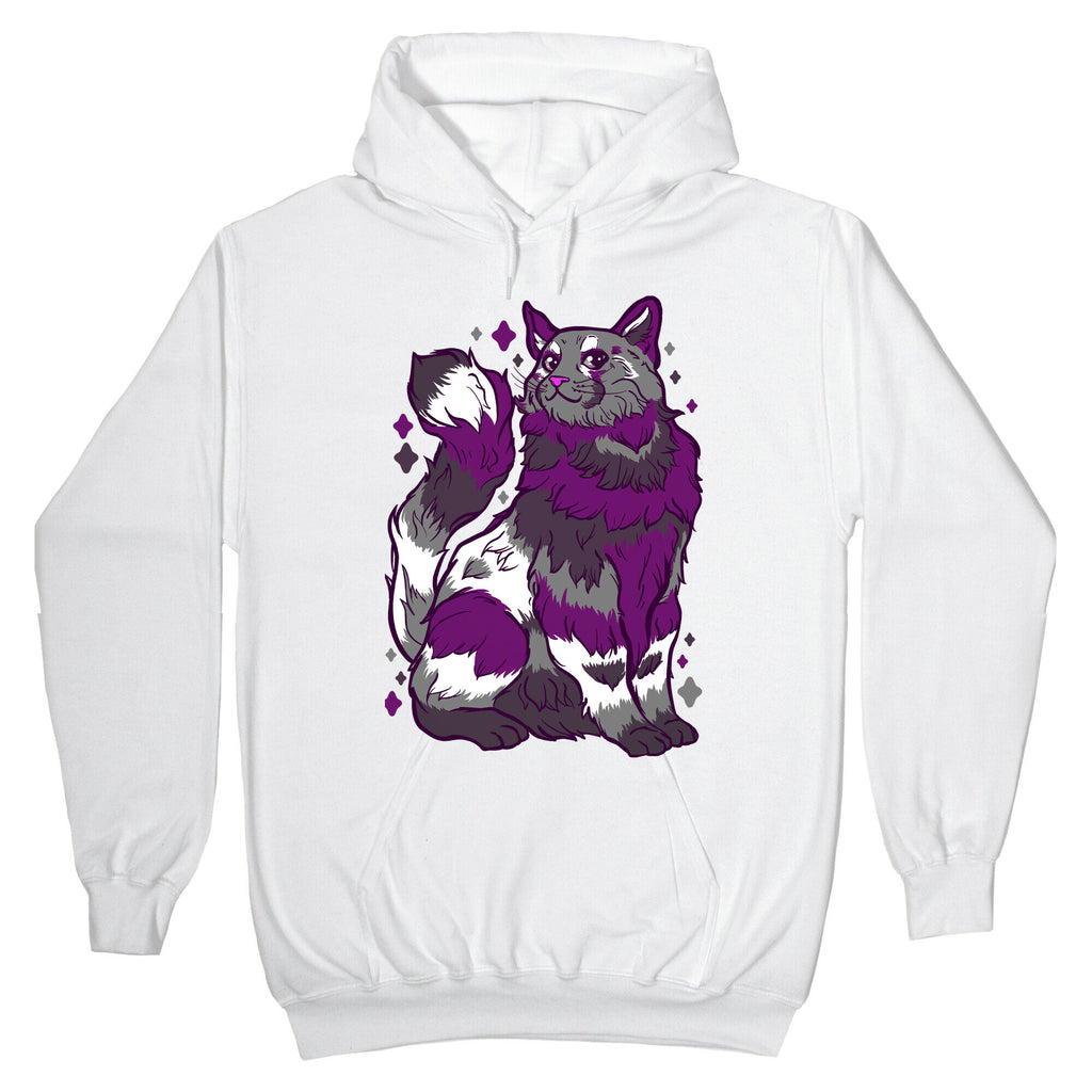 Asexual Pride Cat Hoodie