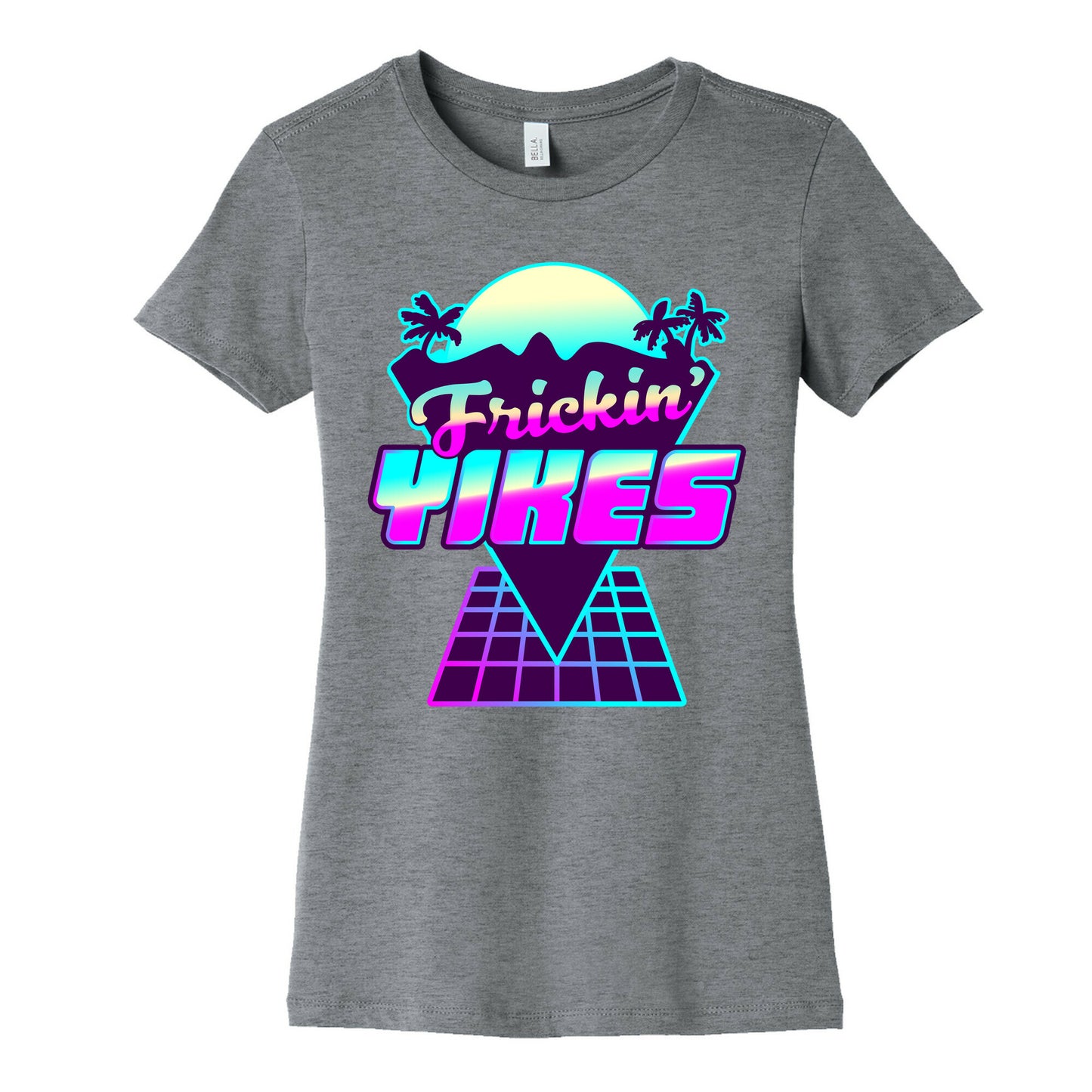 Frickin' YIKES Retro Wave Women's Cotton Tee