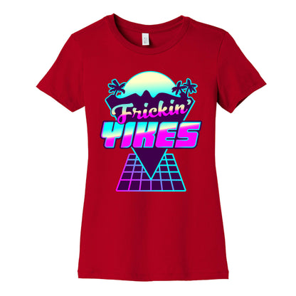 Frickin' YIKES Retro Wave Women's Cotton Tee