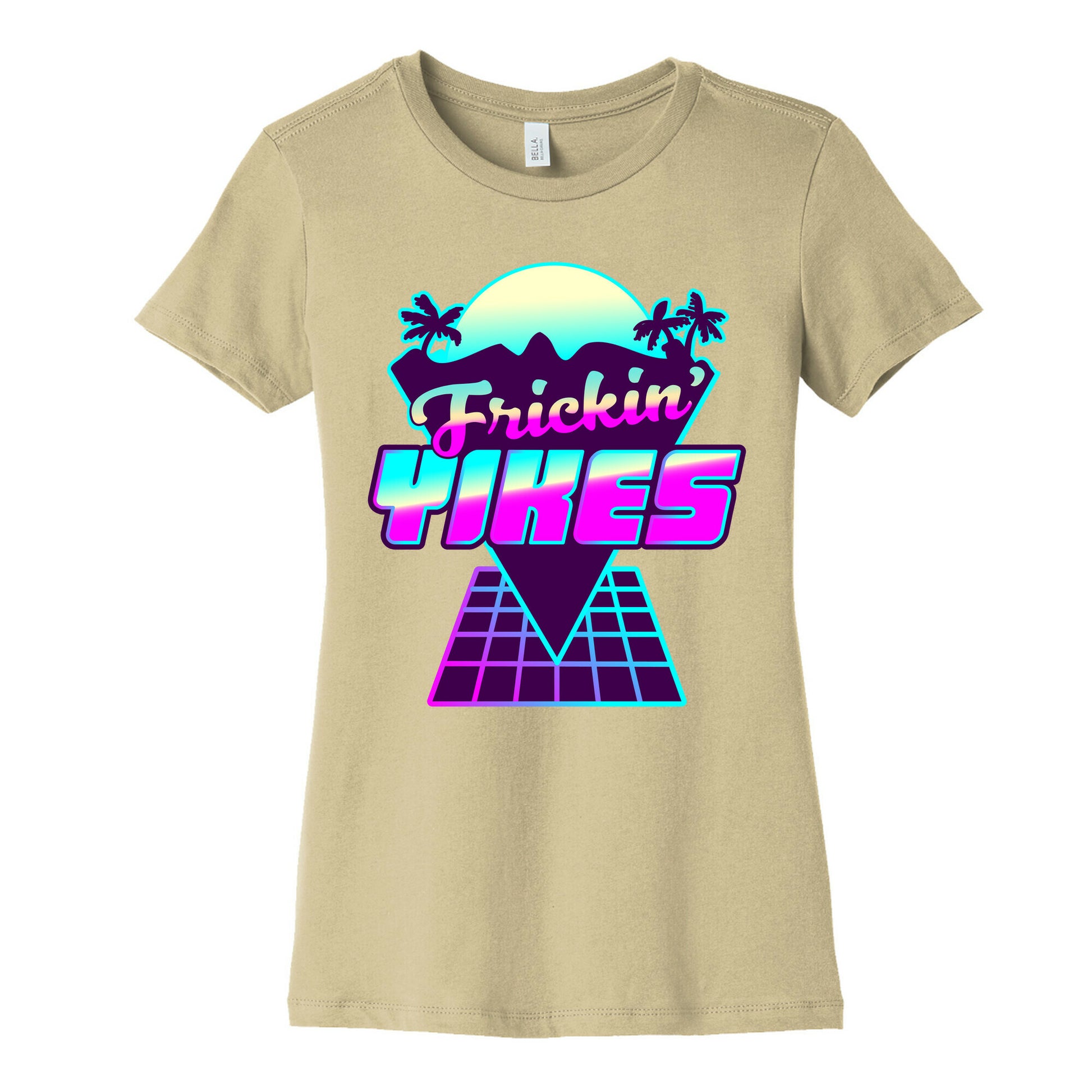 Frickin' YIKES Retro Wave Women's Cotton Tee