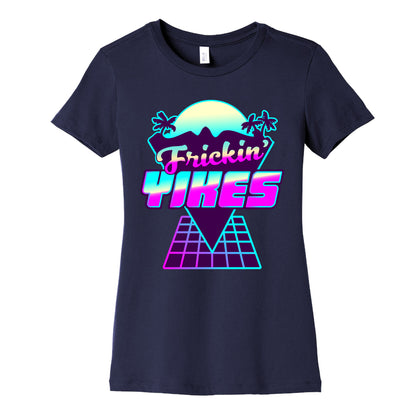 Frickin' YIKES Retro Wave Women's Cotton Tee