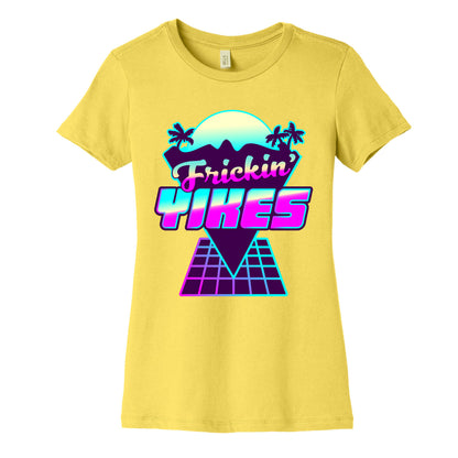 Frickin' YIKES Retro Wave Women's Cotton Tee