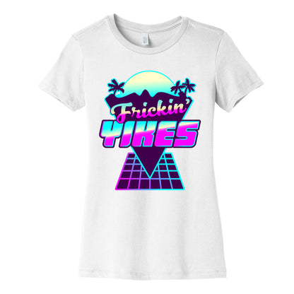 Frickin' YIKES Retro Wave Women's Cotton Tee