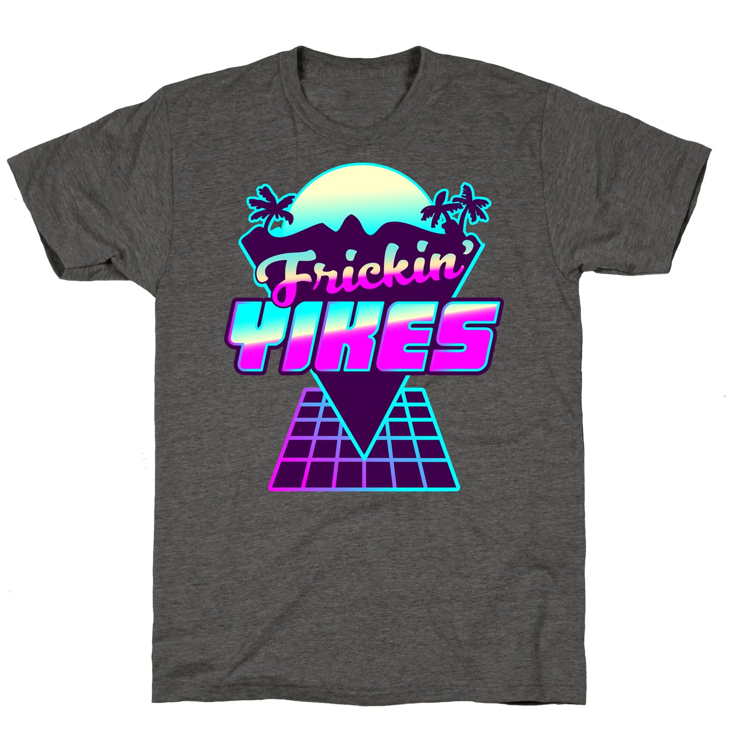 Frickin' YIKES Retro Wave Unisex Triblend Tee