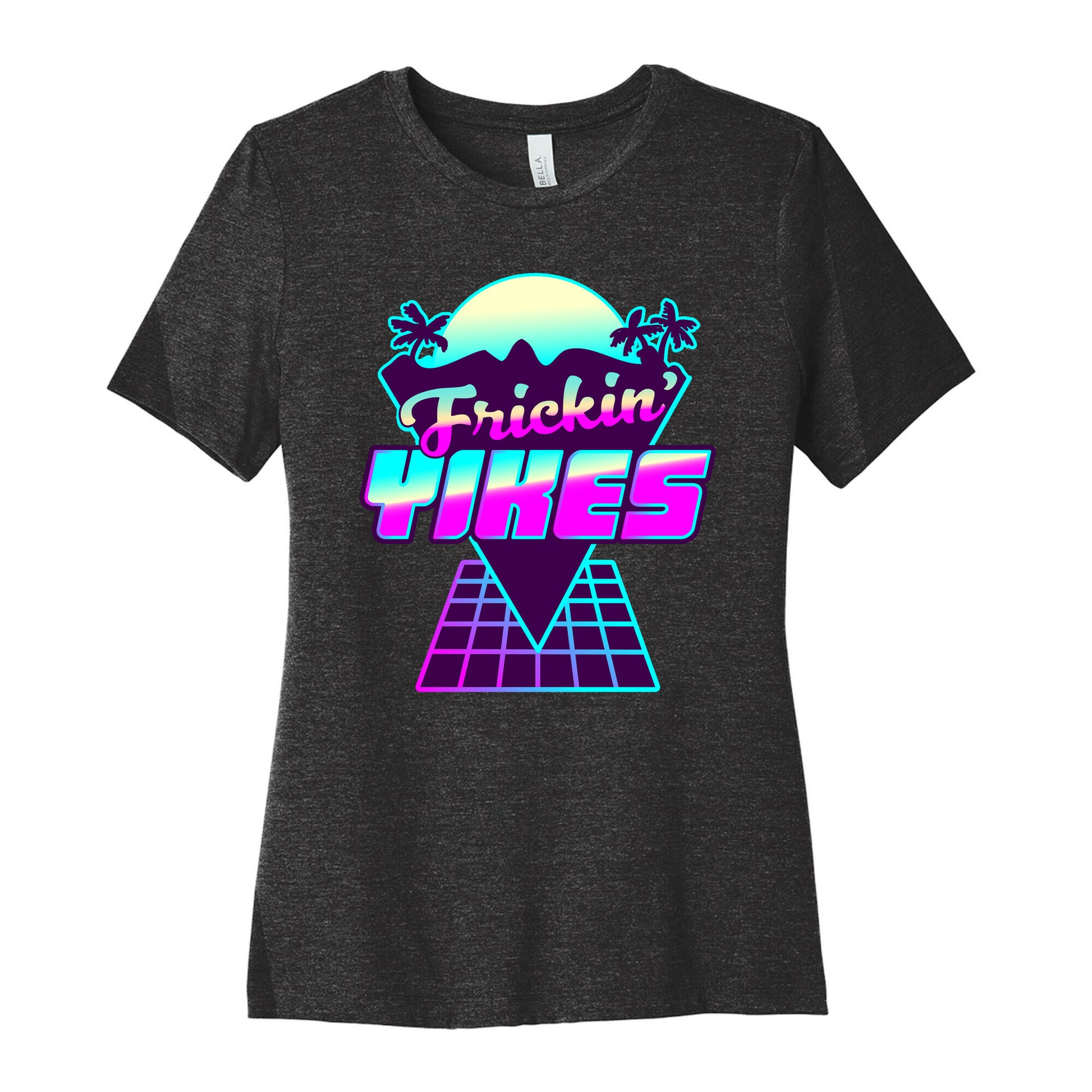 Frickin' YIKES Retro Wave Women's Cotton Tee