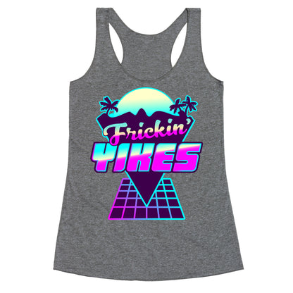 Frickin' YIKES Retro Wave Racerback Tank