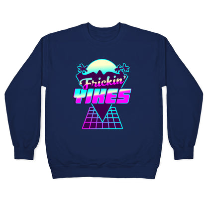 Frickin' YIKES Retro Wave Crewneck Sweatshirt
