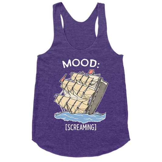 Stuck On A Sinking Ship Racerback Tank