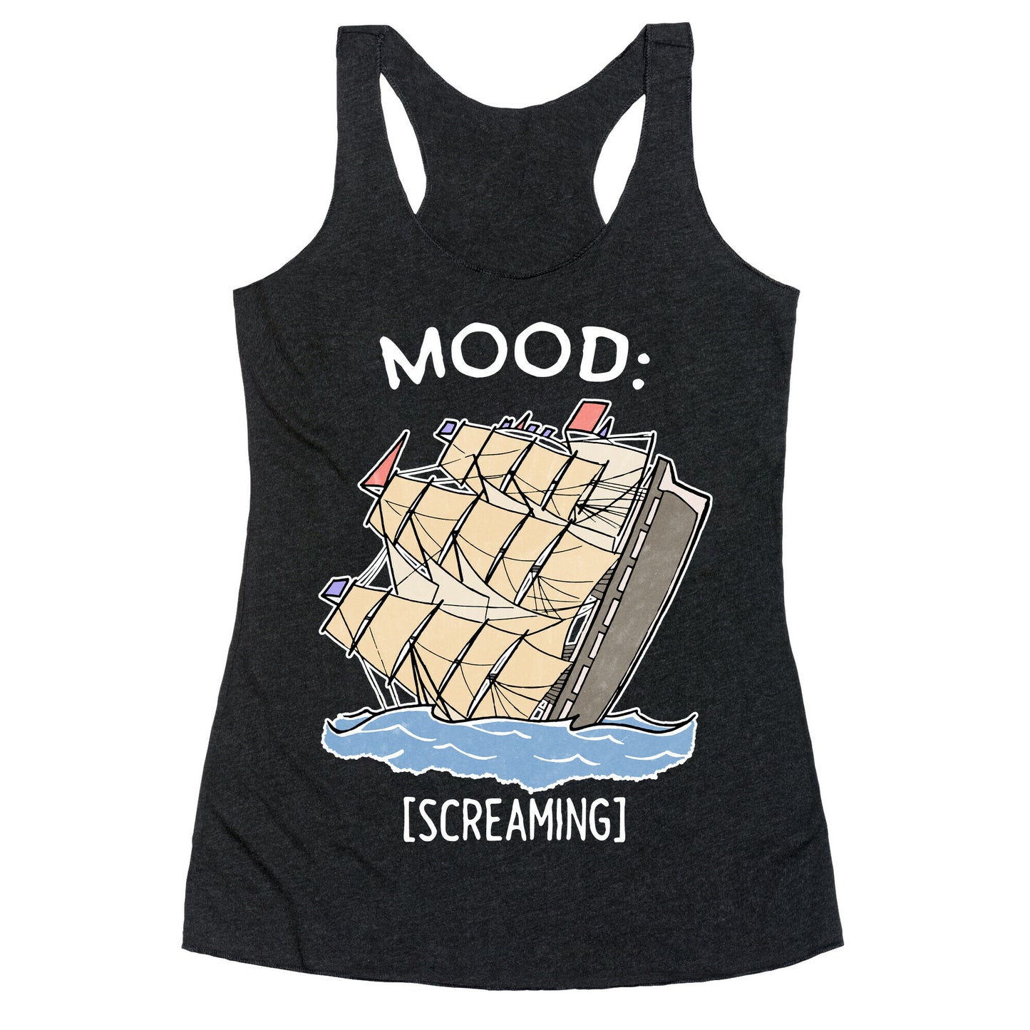 Stuck On A Sinking Ship Racerback Tank