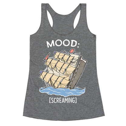 Stuck On A Sinking Ship Racerback Tank
