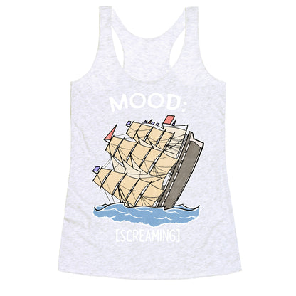 Stuck On A Sinking Ship Racerback Tank