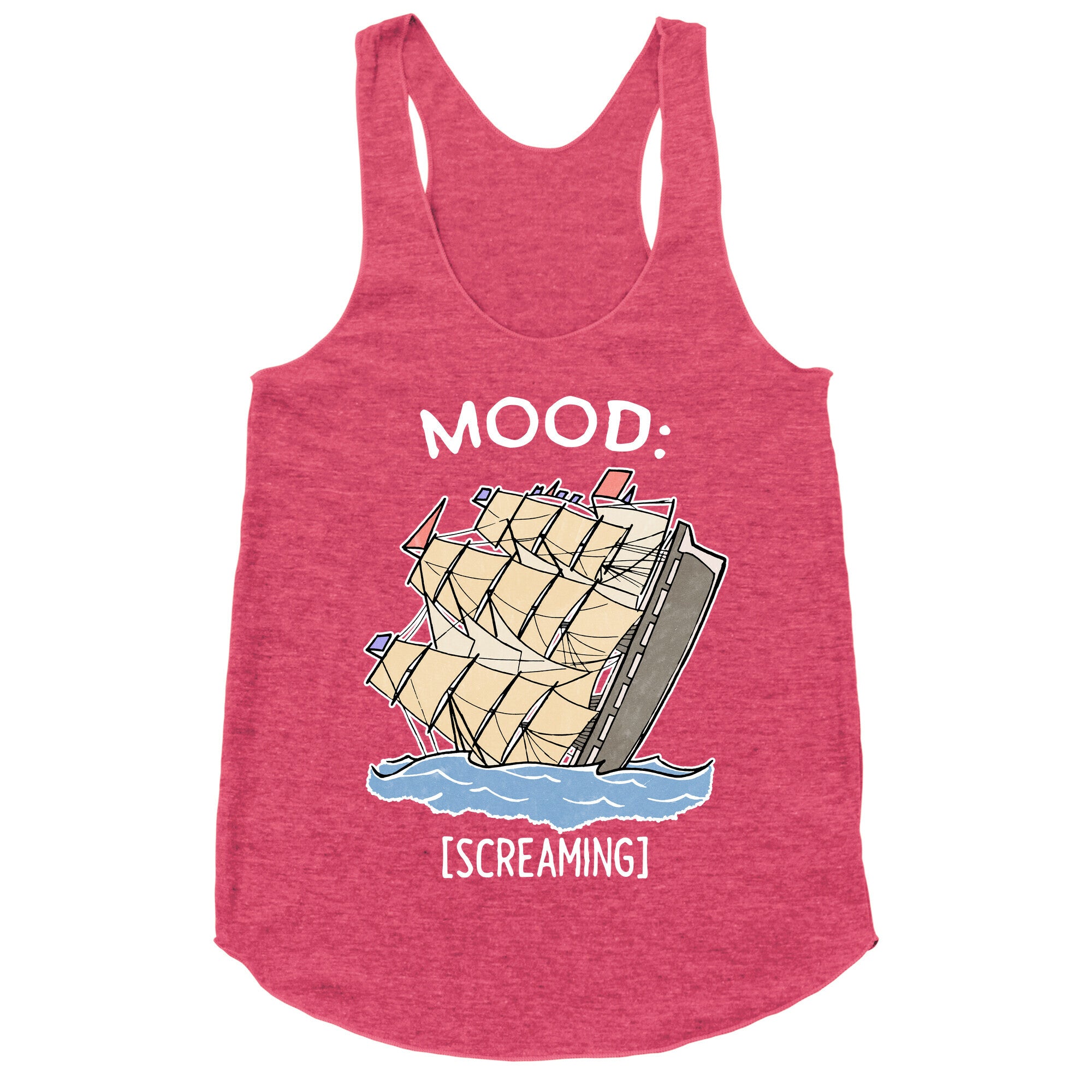 Stuck On A Sinking Ship Racerback Tank
