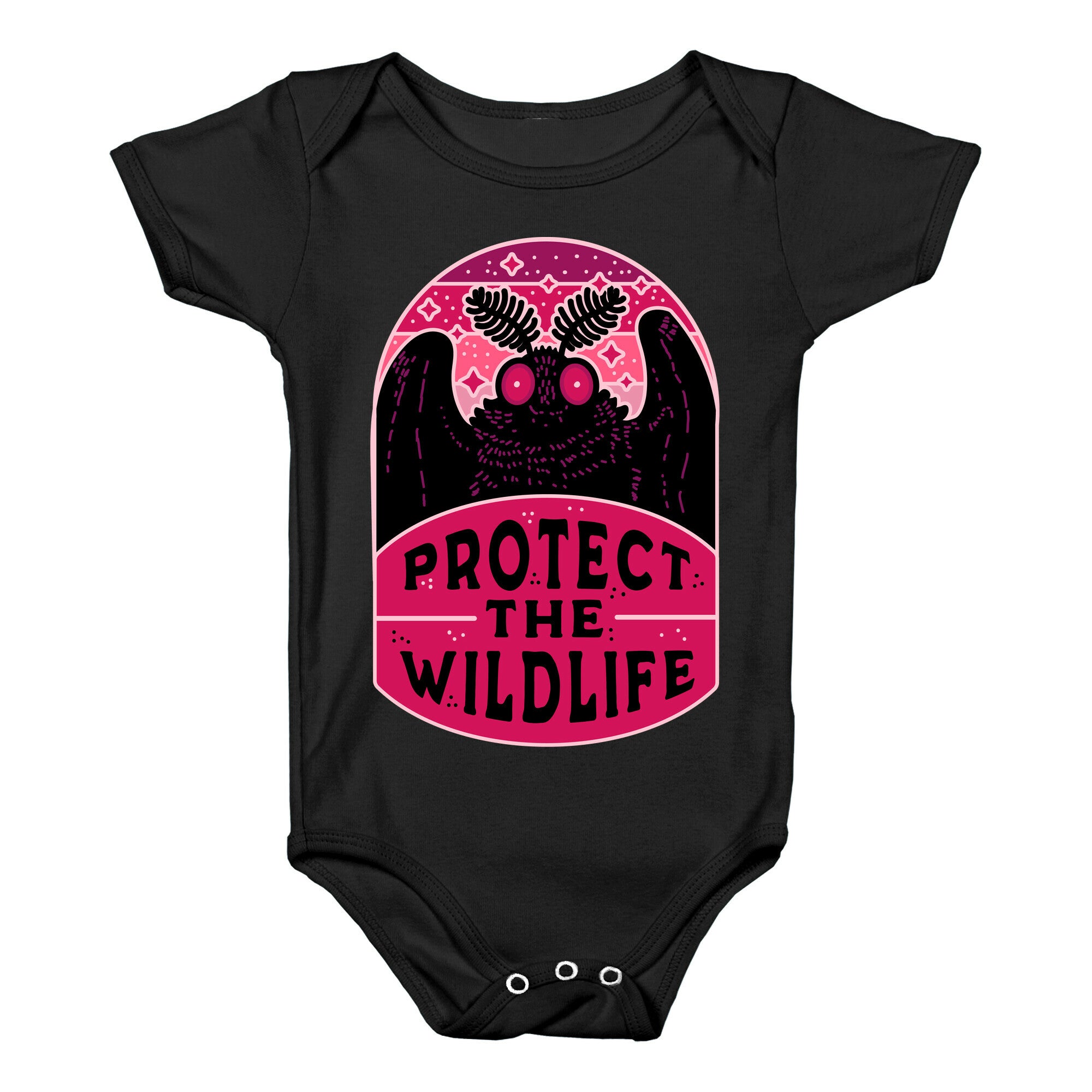 Protect the Wildlife (Mothman) Baby One Piece