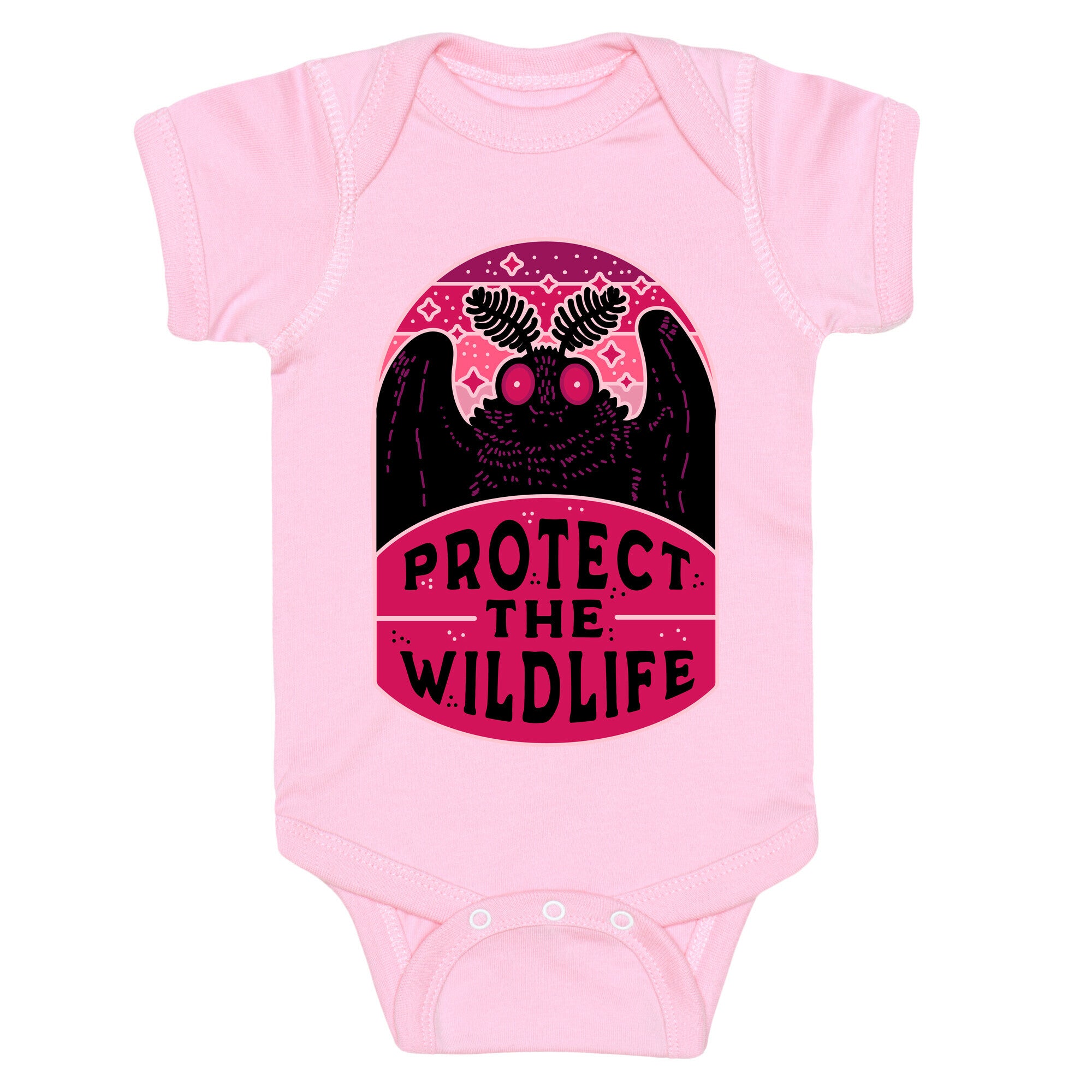Protect the Wildlife (Mothman) Baby One Piece