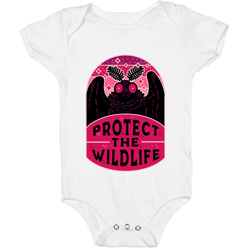 Protect the Wildlife (Mothman) Baby One Piece