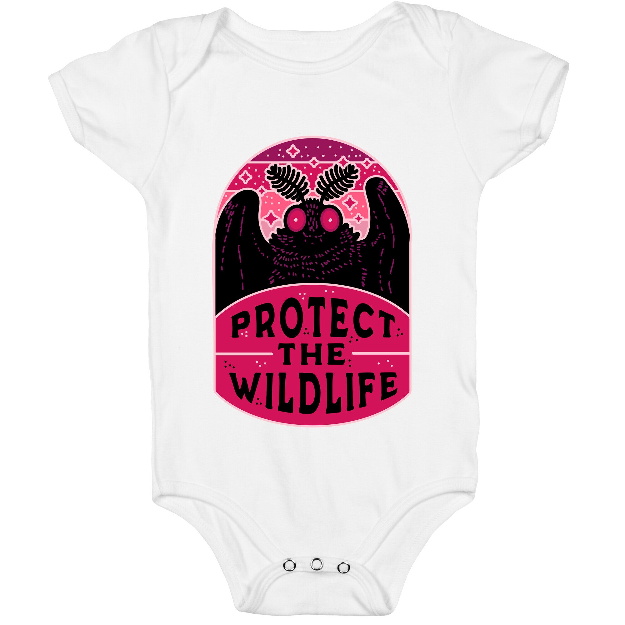 Protect the Wildlife (Mothman) Baby One Piece