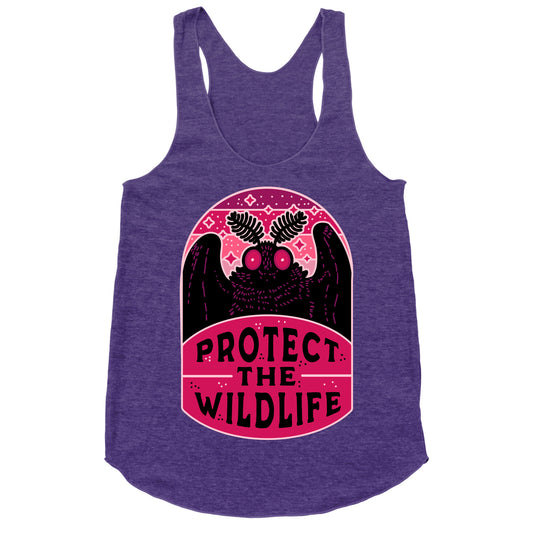 Protect the Wildlife (Mothman) Racerback Tank