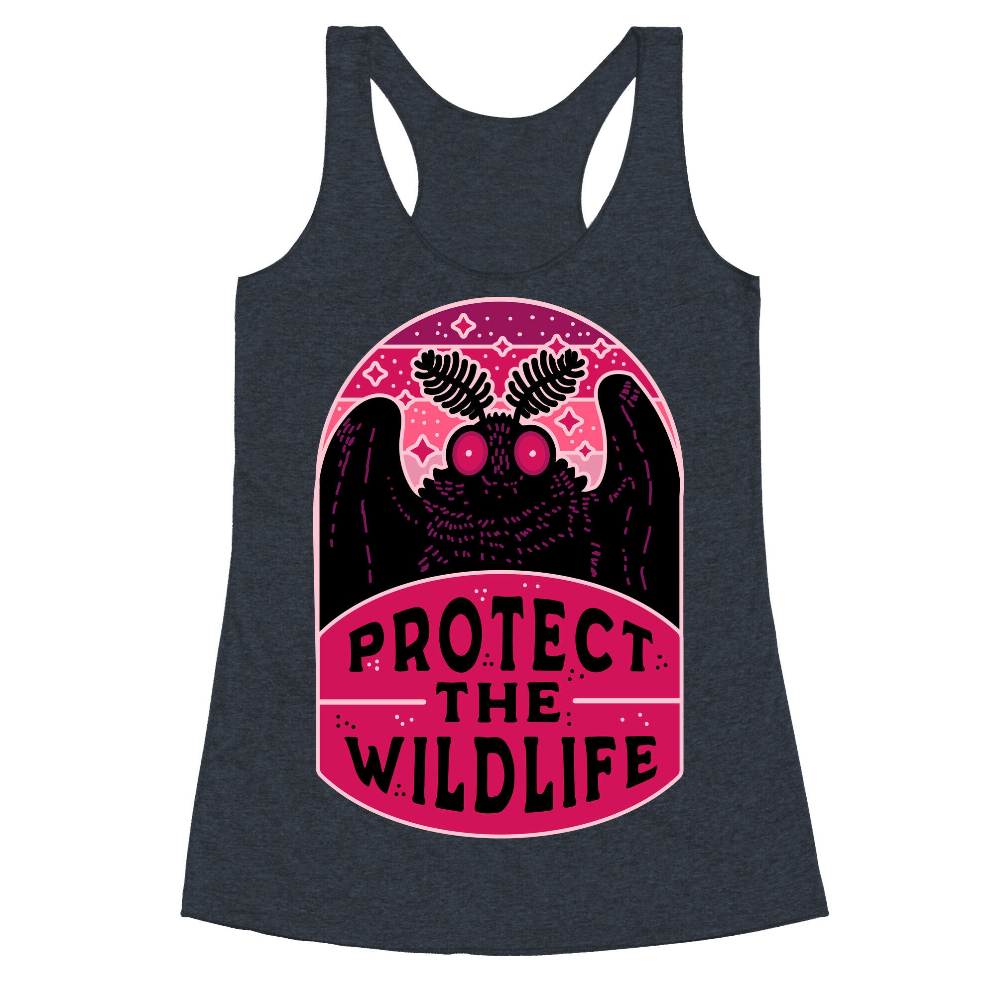 Protect the Wildlife (Mothman) Racerback Tank