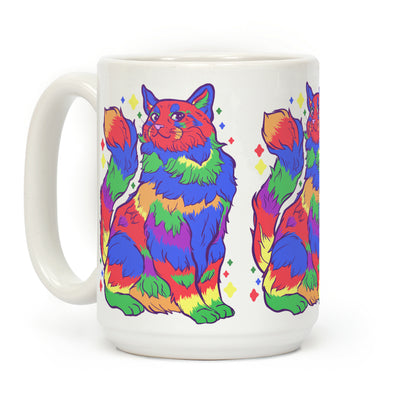 Gay Pride Cat Coffee Mug