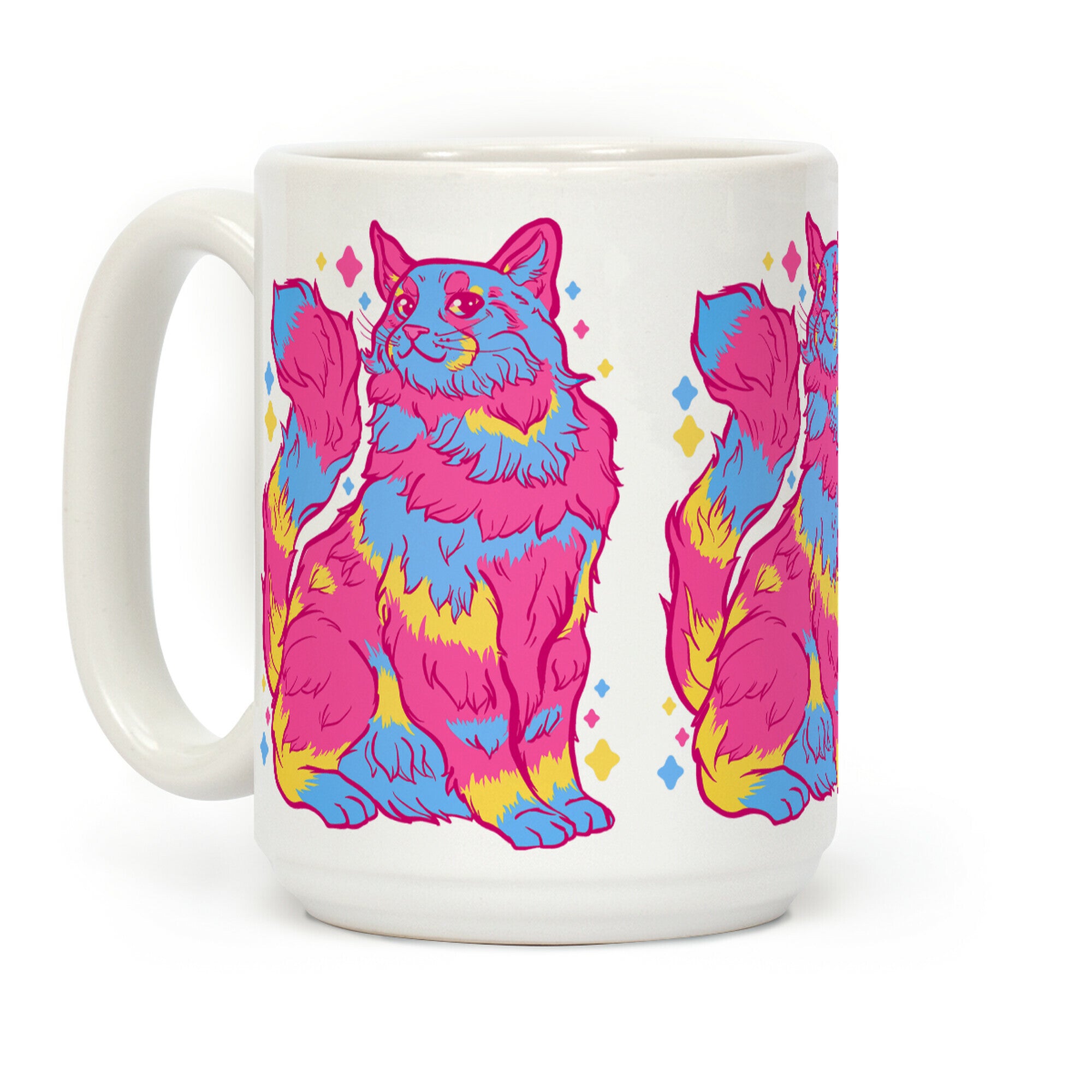 Pansexual Pride Cat Coffee Mug