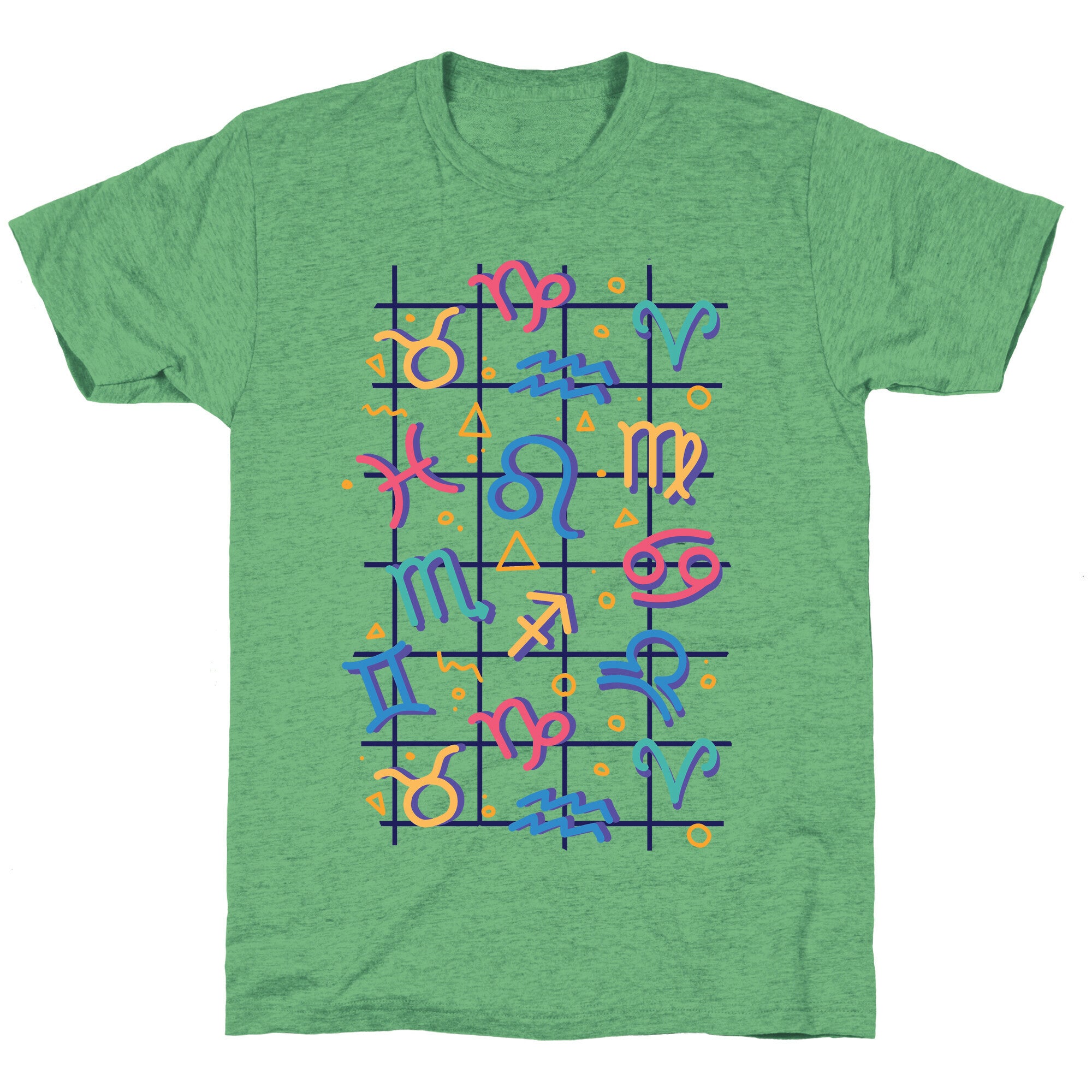 90's Zodiac Pattern Unisex Triblend Tee