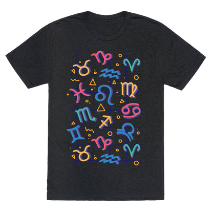 90's Zodiac Pattern Unisex Triblend Tee