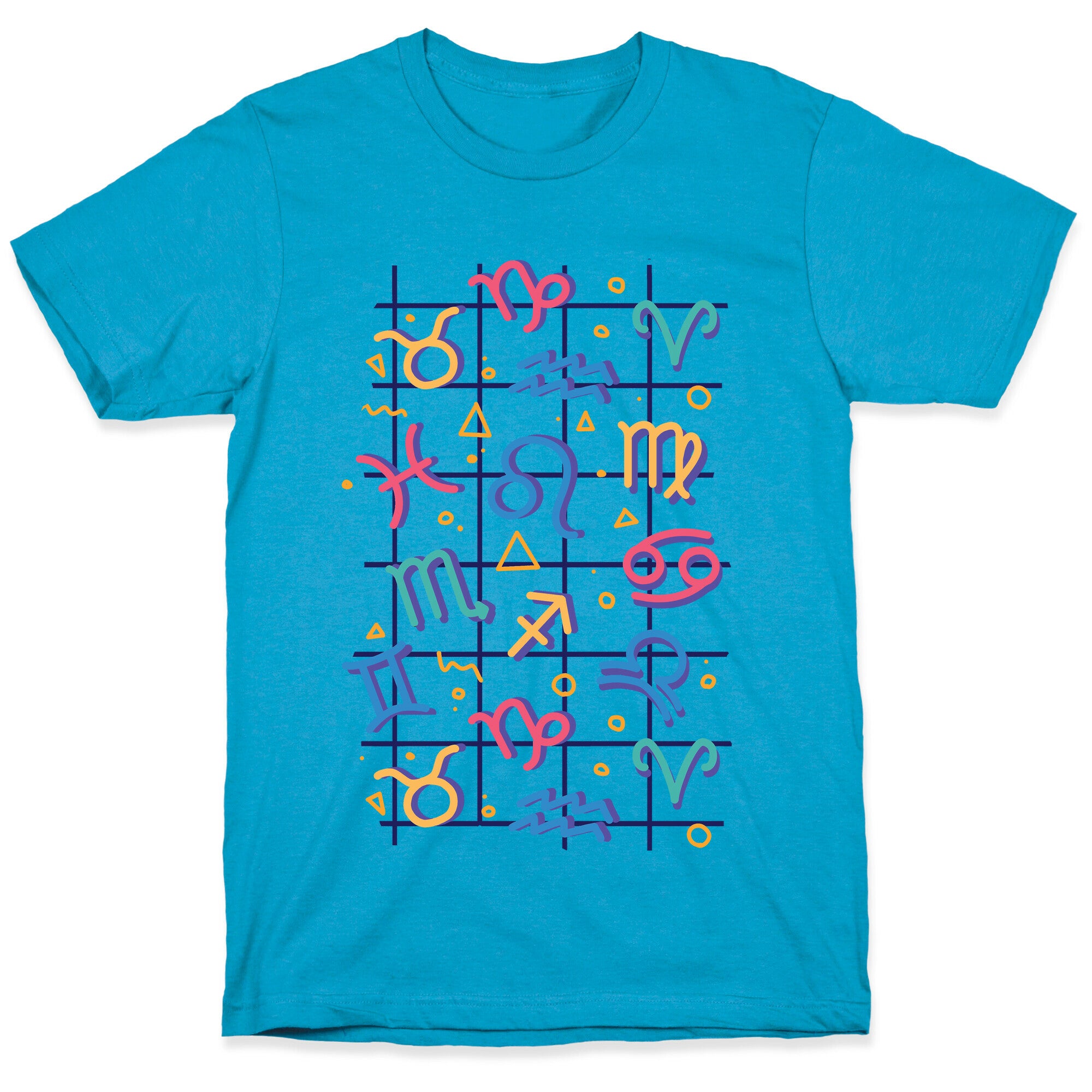 90's Zodiac Pattern Unisex Triblend Tee
