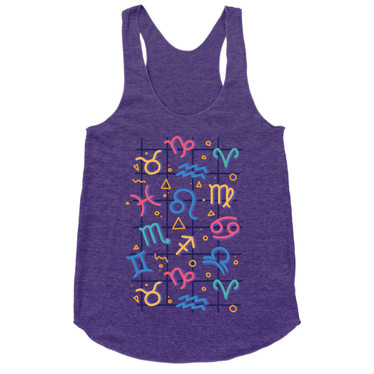 90's Zodiac Pattern Racerback Tank