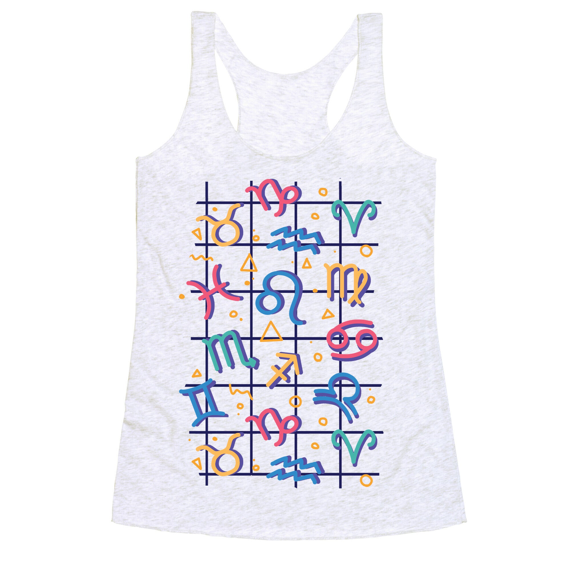 90's Zodiac Pattern Racerback Tank