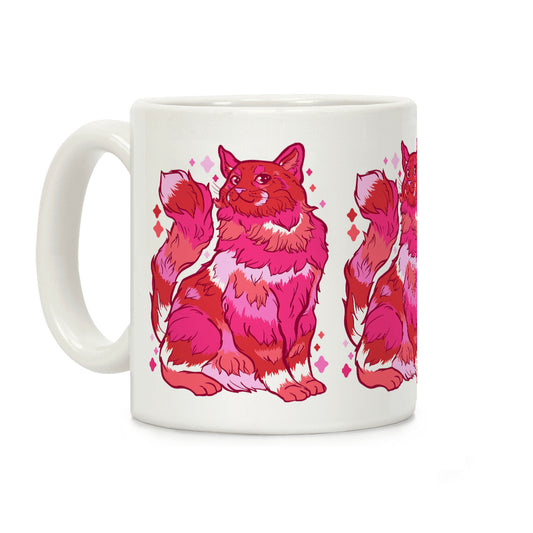 Lesbian Pride Cat Coffee Mug