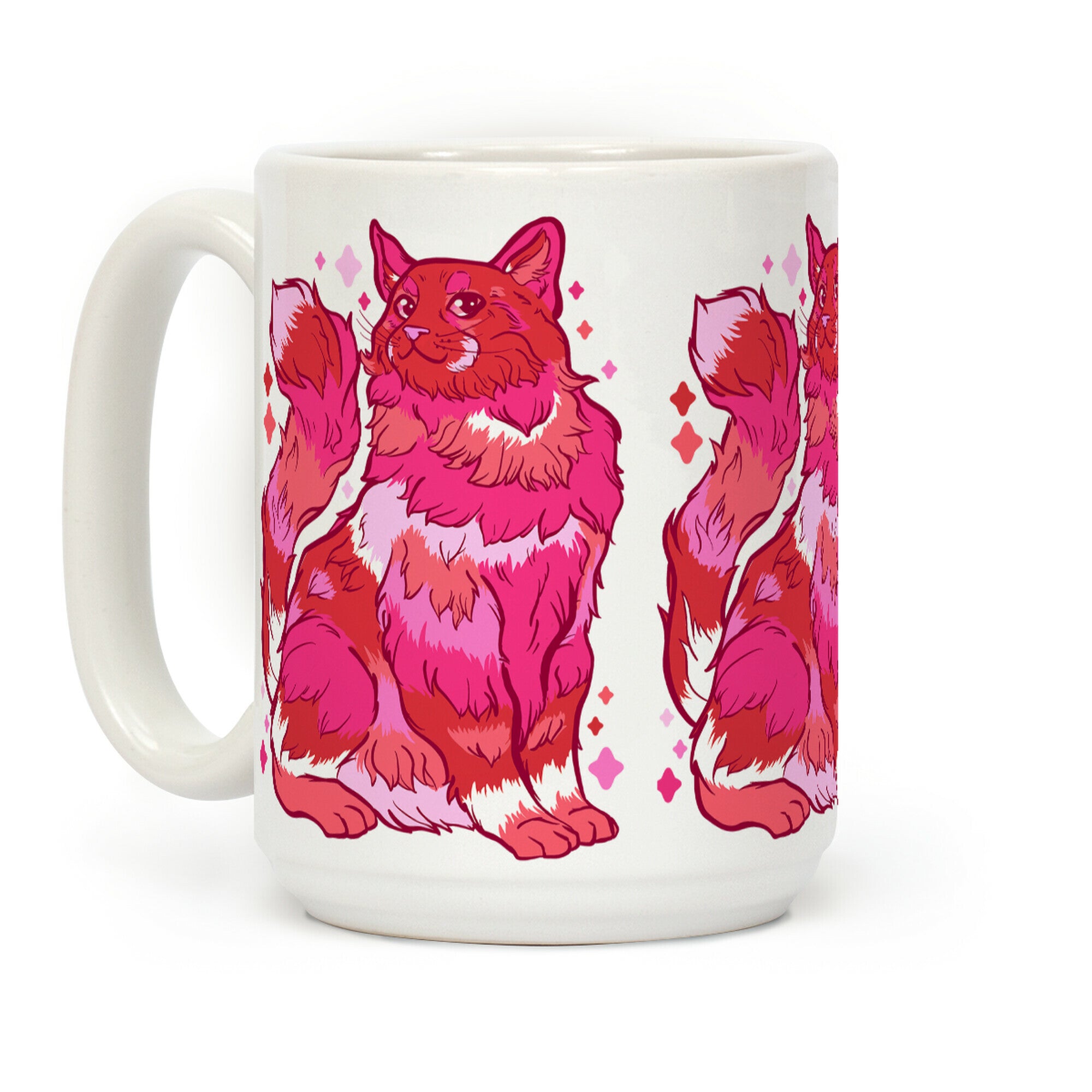 Lesbian Pride Cat Coffee Mug
