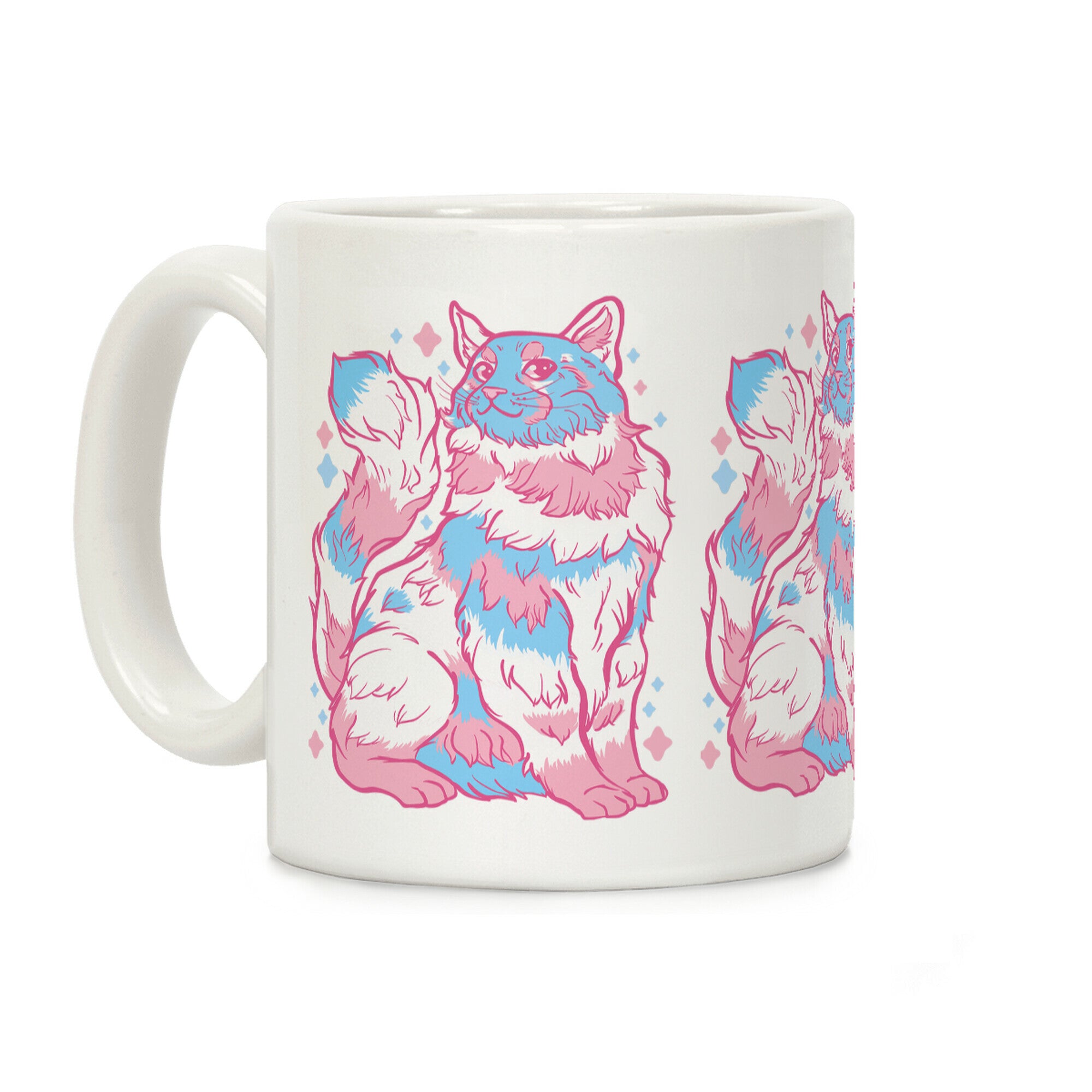 Transgender Pride Cat Coffee Mug