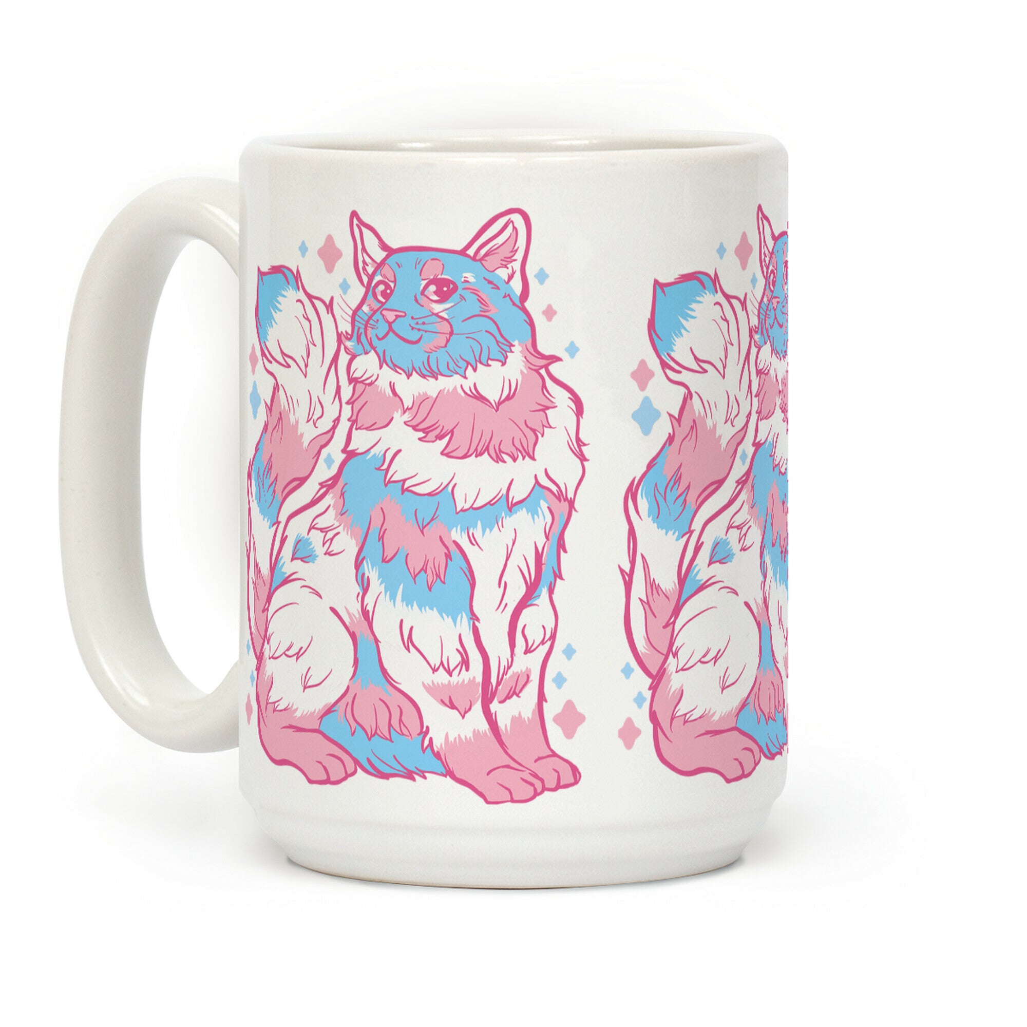 Transgender Pride Cat Coffee Mug