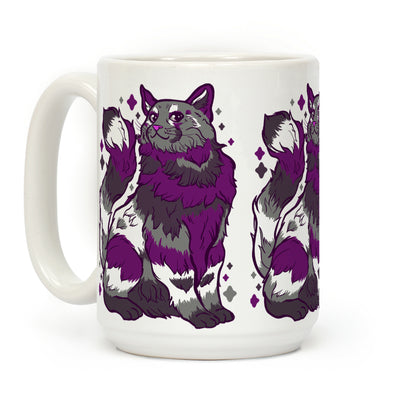 Asexual Pride Cat Coffee Mug