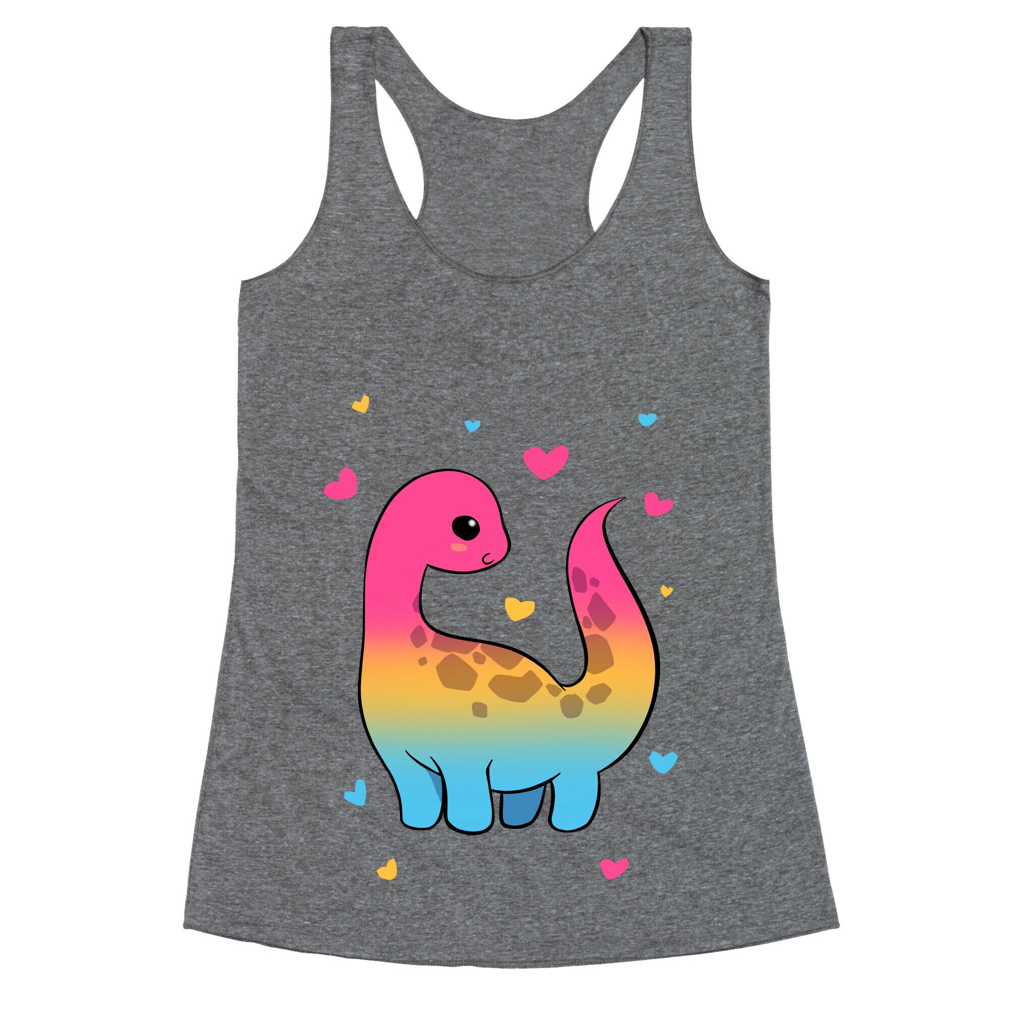 Pansexual-Dino Racerback Tank