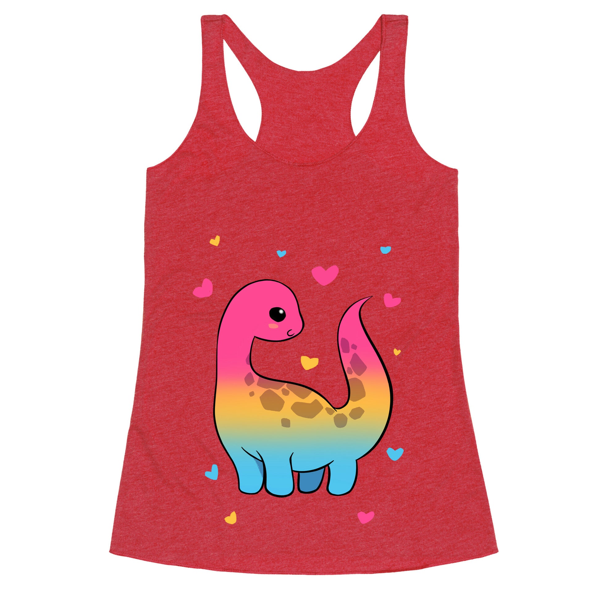 Pansexual-Dino Racerback Tank