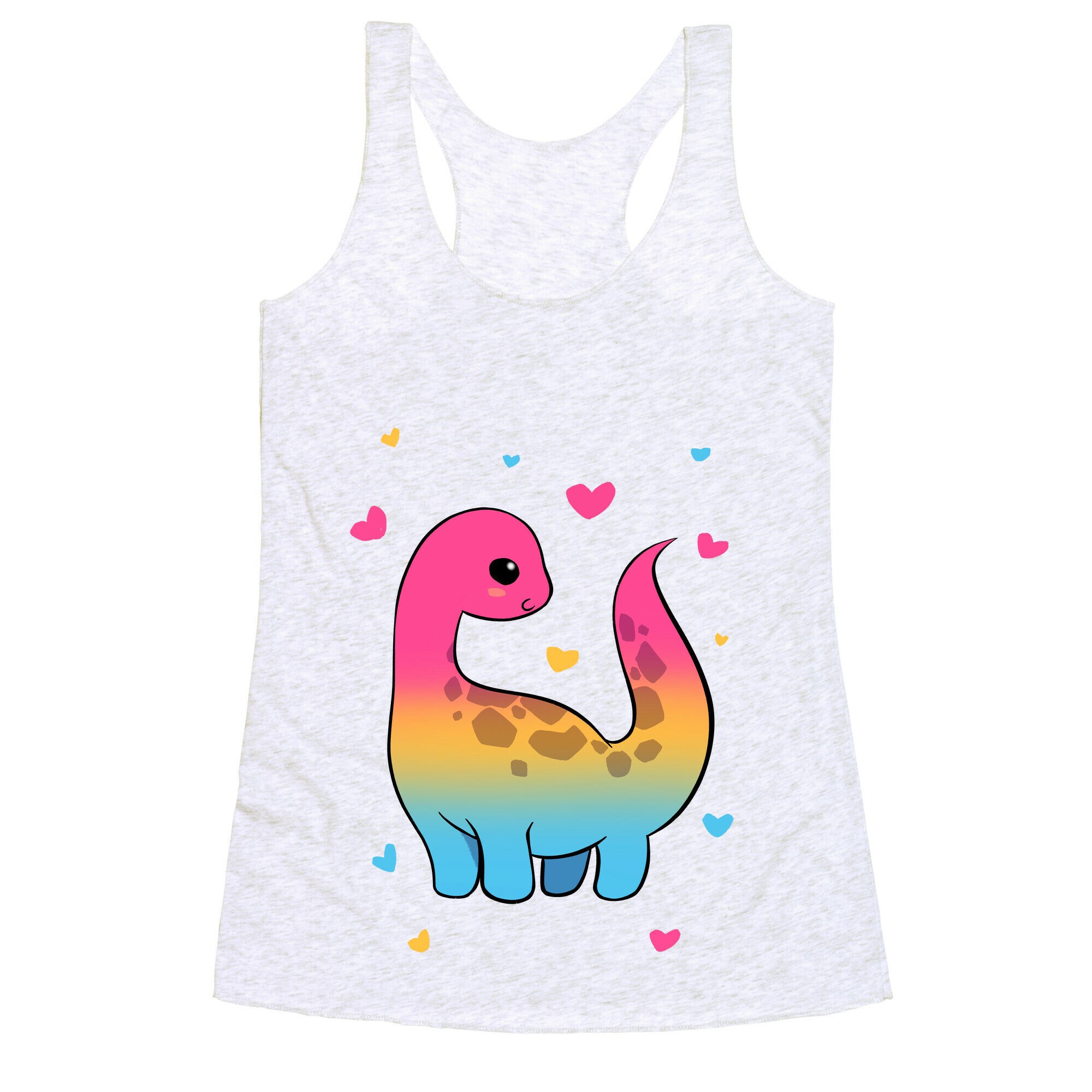 Pansexual-Dino Racerback Tank
