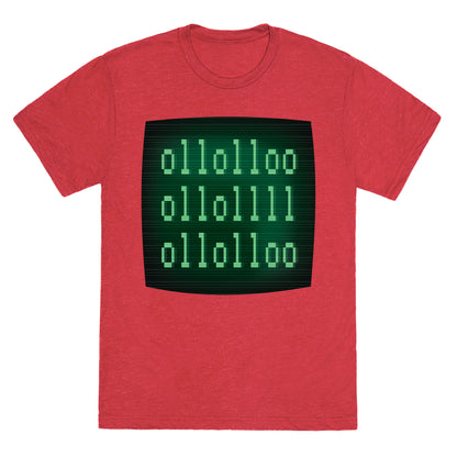 LOL Binary Code Unisex Triblend Tee