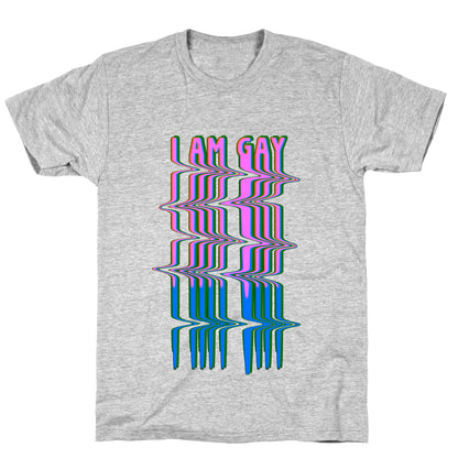I Am Gay Vaporwave Drip T-Shirt