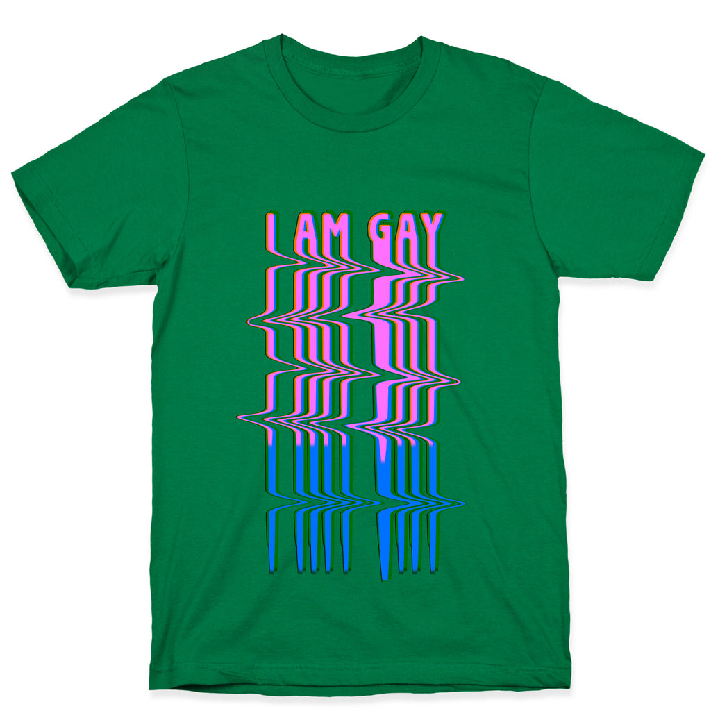 I Am Gay Vaporwave Drip T-Shirt