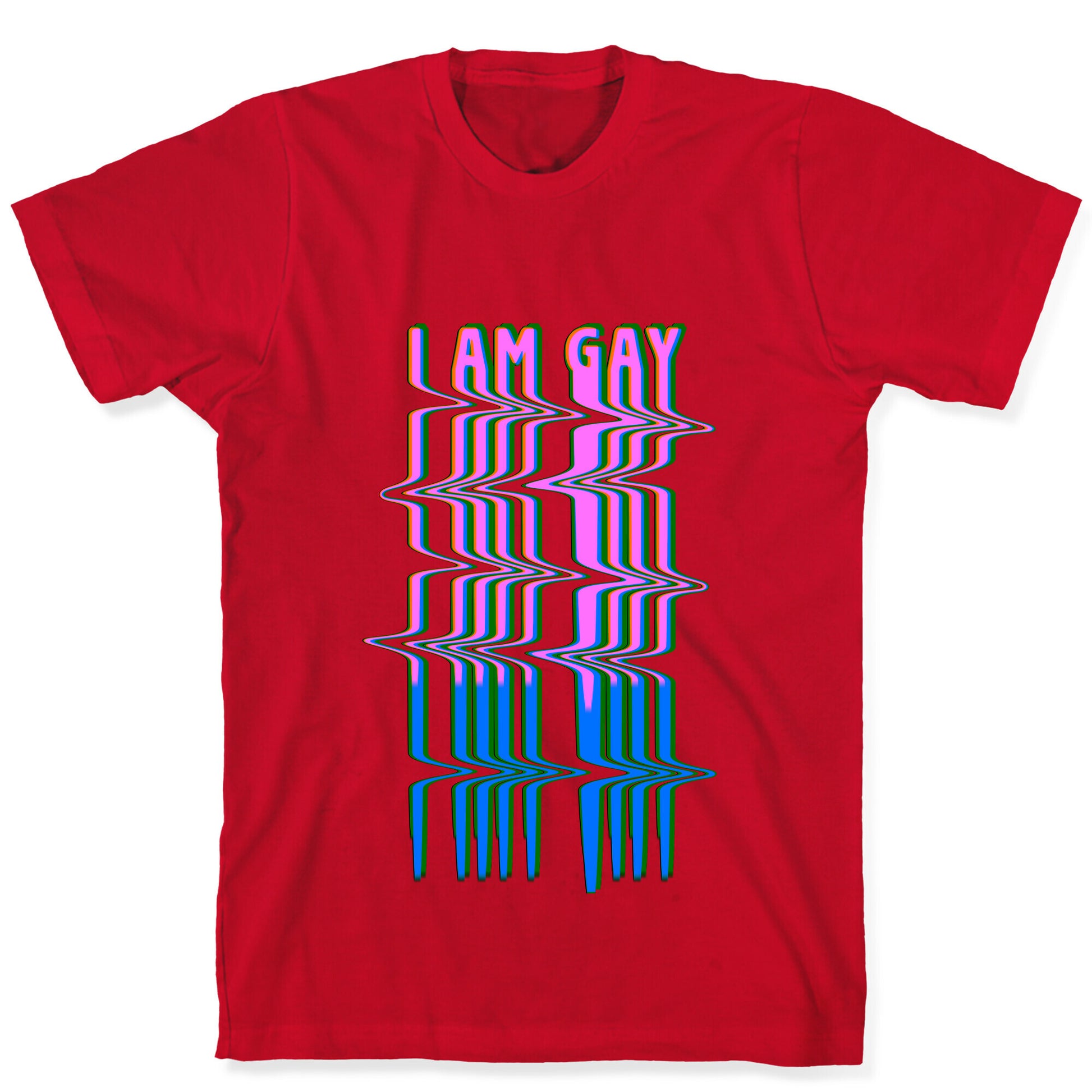 I Am Gay Vaporwave Drip T-Shirt