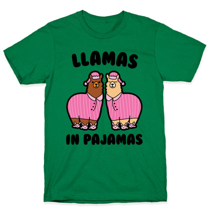 Llamas in Pajamas T-Shirt
