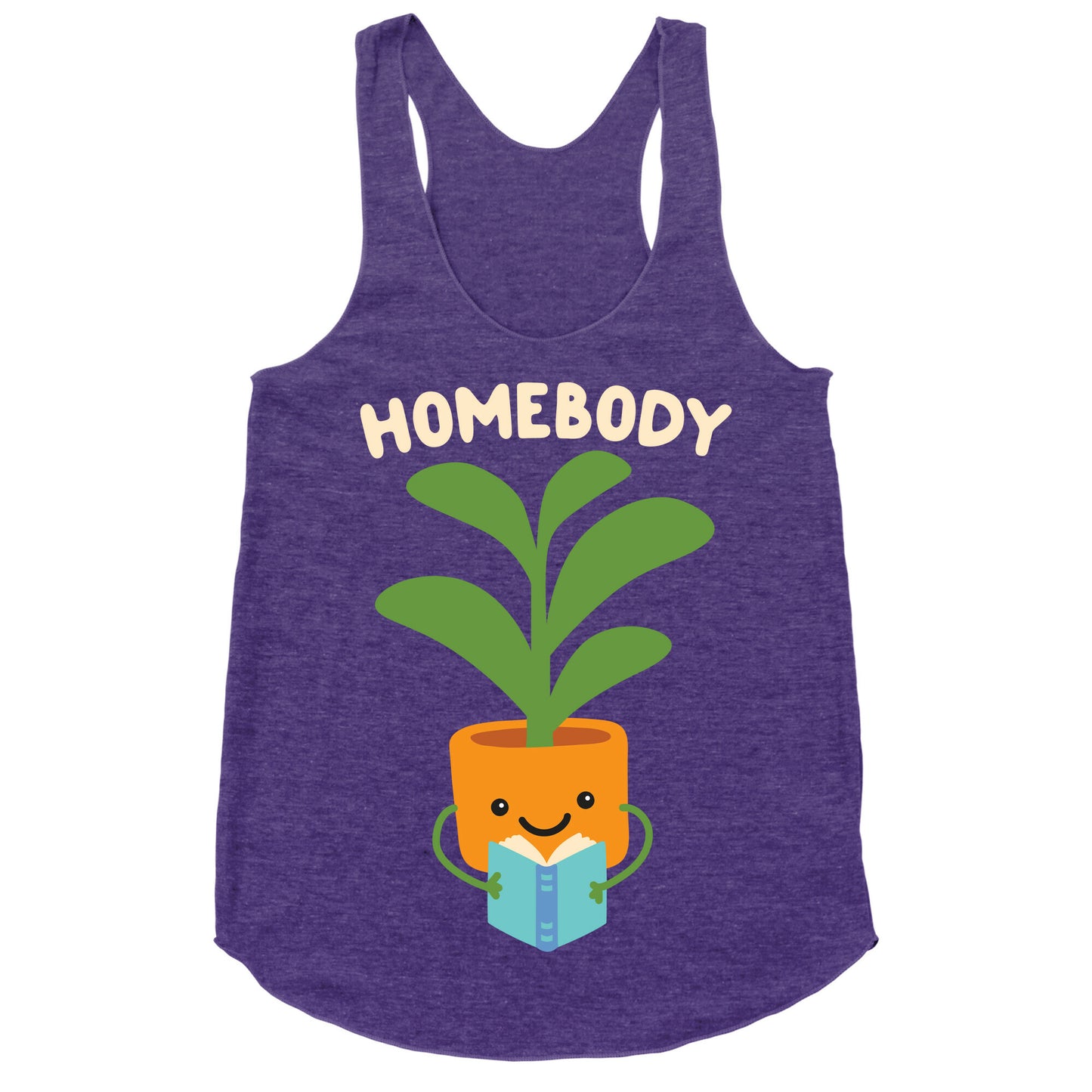 Homebody Reading Plant Racerback Tank