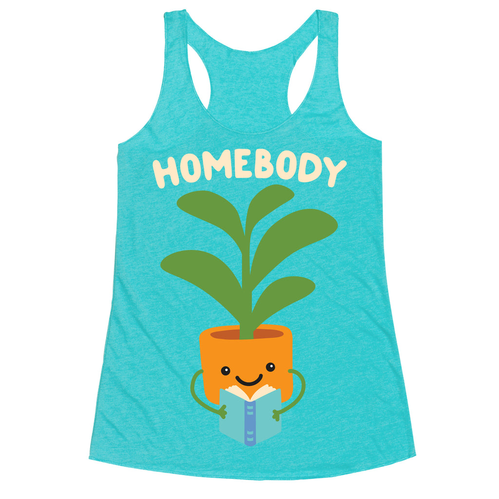 Homebody Reading Plant Racerback Tank