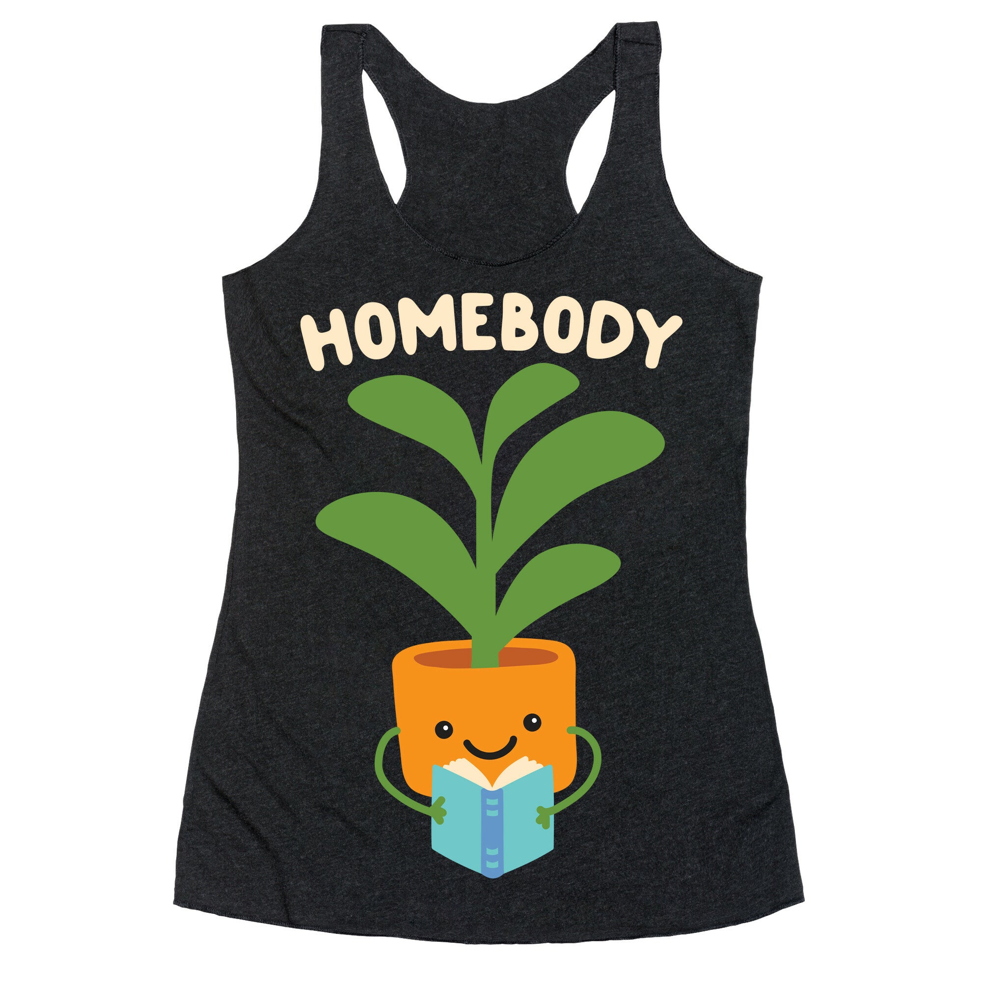 Homebody Reading Plant Racerback Tank