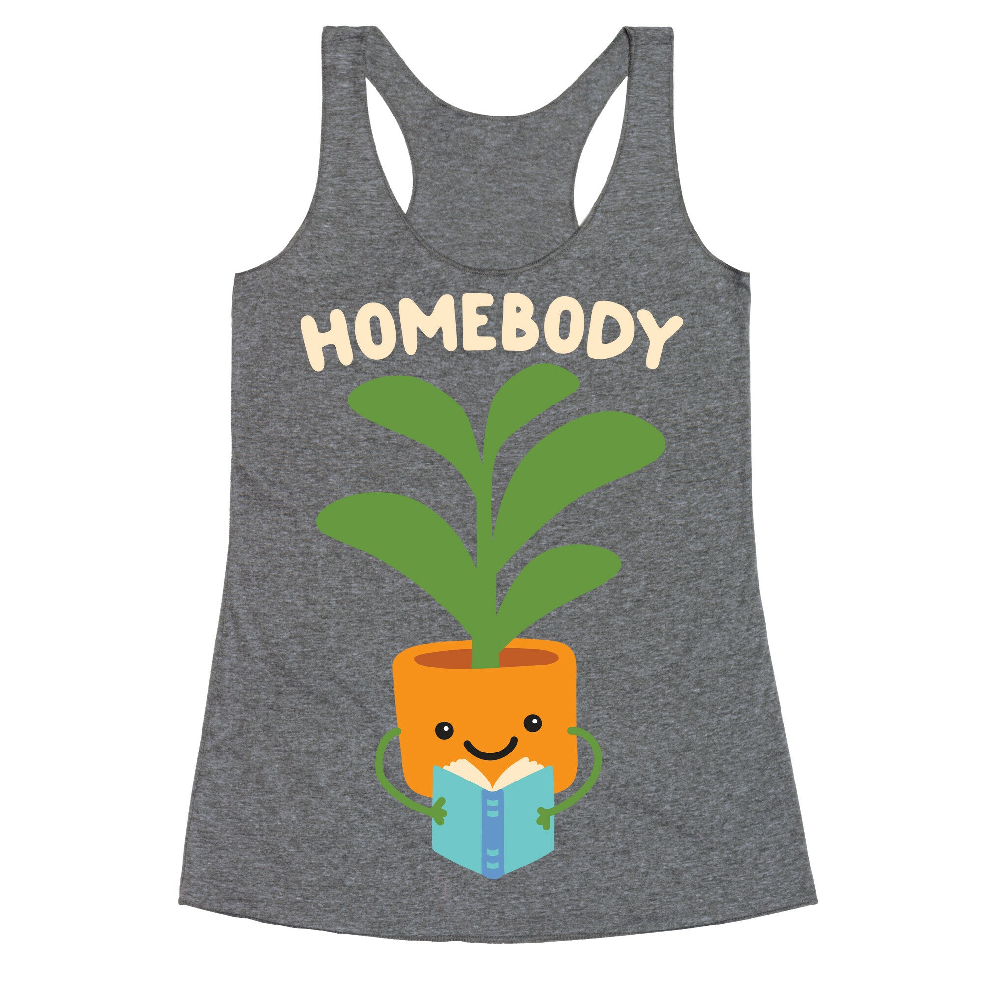 Homebody Reading Plant Racerback Tank