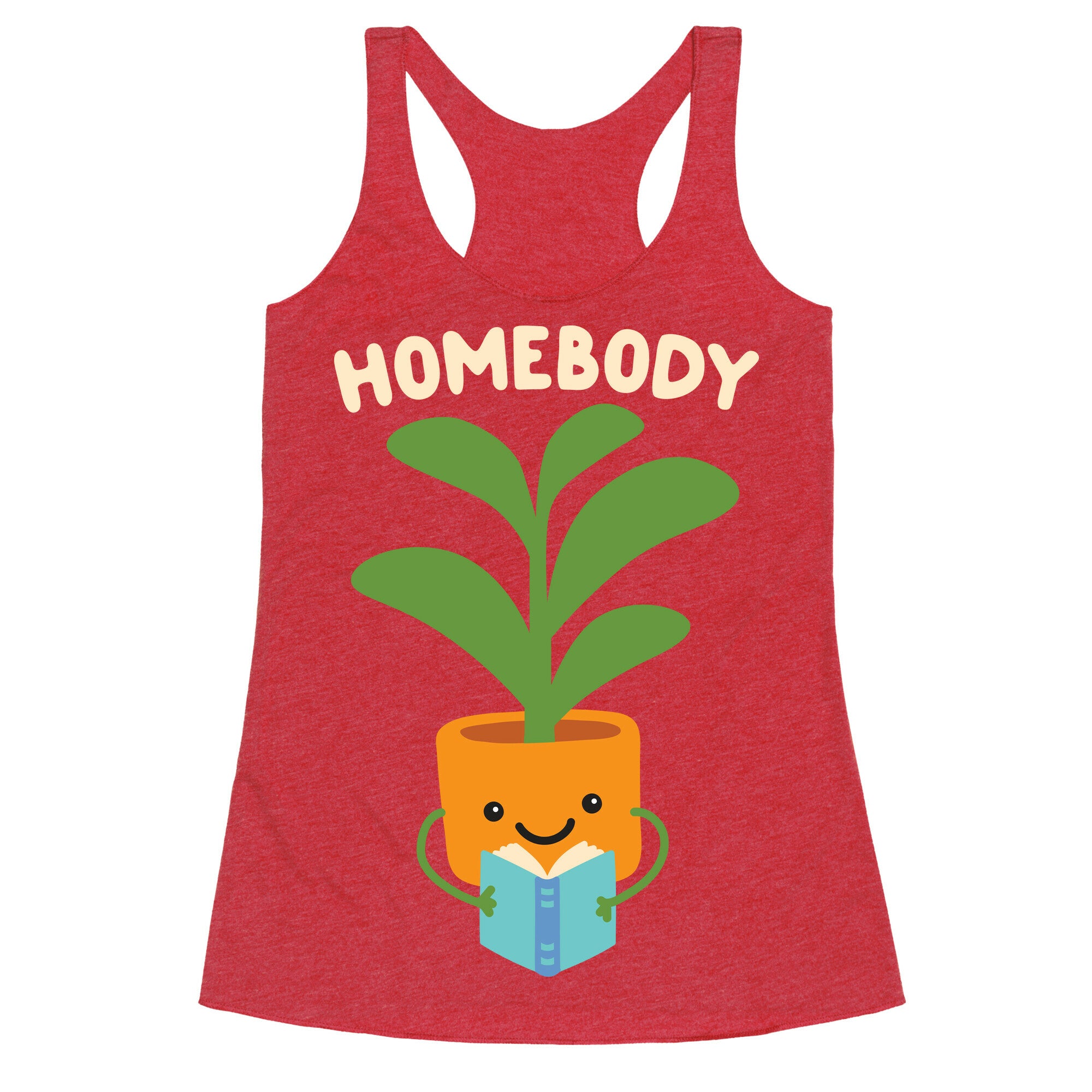 Homebody Reading Plant Racerback Tank