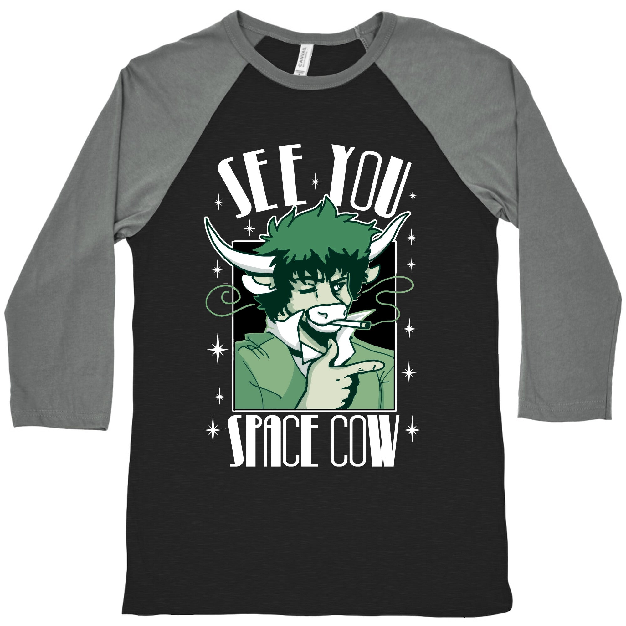 See You Space Cow Baseball Tee