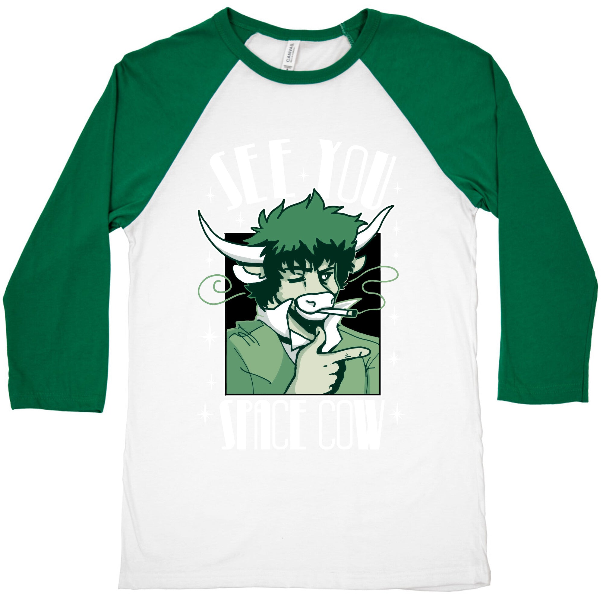 See You Space Cow Baseball Tee