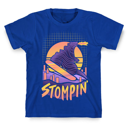 Stompin' Snowboarding Godzilla T-Shirt